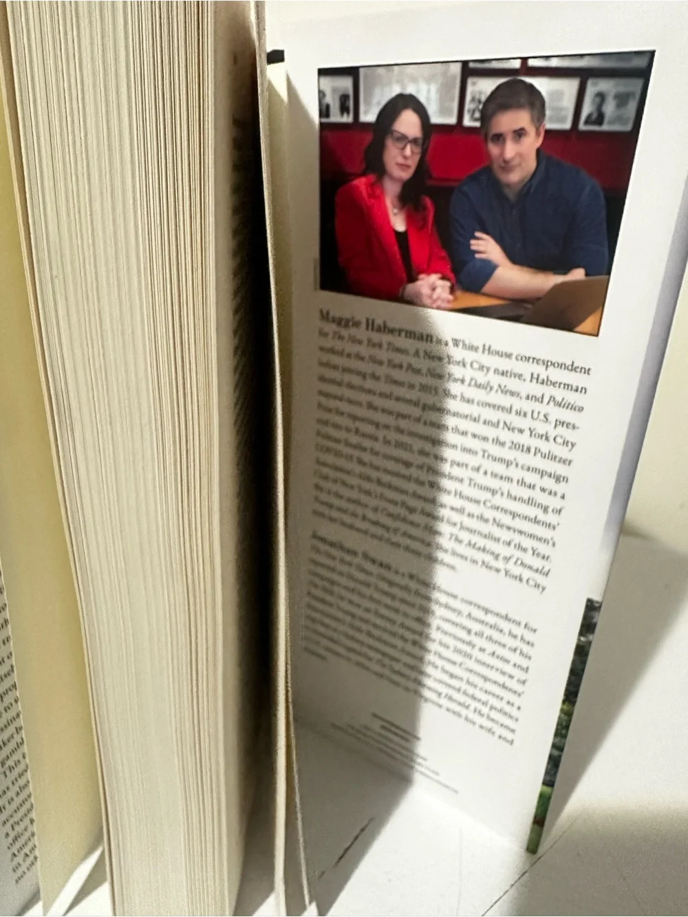 Regime Change Gold Hardcover Book by Maggie Haberman & Jonathan Swan
